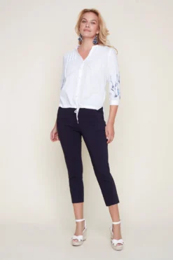 Renuar Pull On 23" Cropped Pant -Fashion Clothing Renuar Pull On 23 Cropped Pant S 3 03052.1710521270