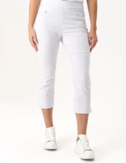 Renuar Pull On Capri -Fashion Clothing Renuar Pull On Capri WHITE 1 25600.1710450782