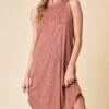 Rounded Hem Knit Dress