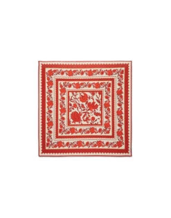 Pareo Dragonflower Placée Red In Silk Voile