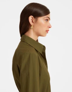 Boy Shirt Solid Camouflage In Crisp Poplin -Fashion Clothing SHI0001COT043SOLID GR08 4