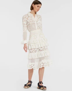 Boy Shirt White In Cotton Lace 11 Boy Shirt White In Cotton Lace -Fashion Clothing SHI0001EMB028SOLID WH01 3