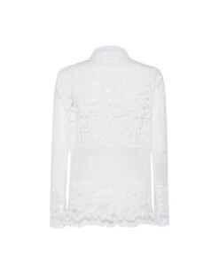 Boy Shirt White In Cotton Lace 14 Boy Shirt White In Cotton Lace -Fashion Clothing SHI0001EMB028SOLID WH01 6
