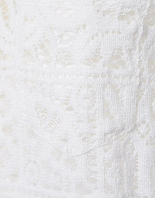 Boy Shirt White In Cotton Lace 8 Boy Shirt White In Cotton Lace - Image 8