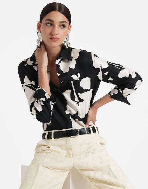 Boy Shirt Winter Jasmine In Twill Silk 1 Boy Shirt Winter Jasmine In Twill Silk