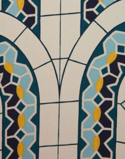 Foulard Shirt Mudejar Placée Blue In Silk Twill -Fashion Clothing SHI0059SIL006MUD01 BU03 7