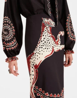 Cerere Blouse Gattopardo Placée Black In Silk Voile -Fashion Clothing SHI0086SIL009GAT01 BL01 6