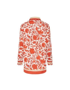 Better Than Your Boyfriend's Shirt Dragonflower Placée Red In Summer Poplin -Fashion Clothing SHI0092COT039DRE05 RE01 6