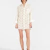Lacey Better Than Your Boyfriend's Shirt Solid Ivory In Sangallo