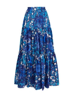 Big Skirt Anemone In Summer Popeline 9 Big Skirt Anemone In Summer Popeline -Fashion Clothing SKI0001COT039ANE01 BU03 4