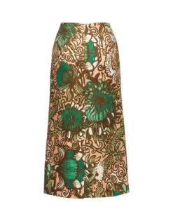 Pencil Skirt Anemone Pink In Shot Cotton 8 Pencil Skirt Anemone Pink In Shot Cotton -Fashion Clothing SKI0011COT005ANE02 GR05 6