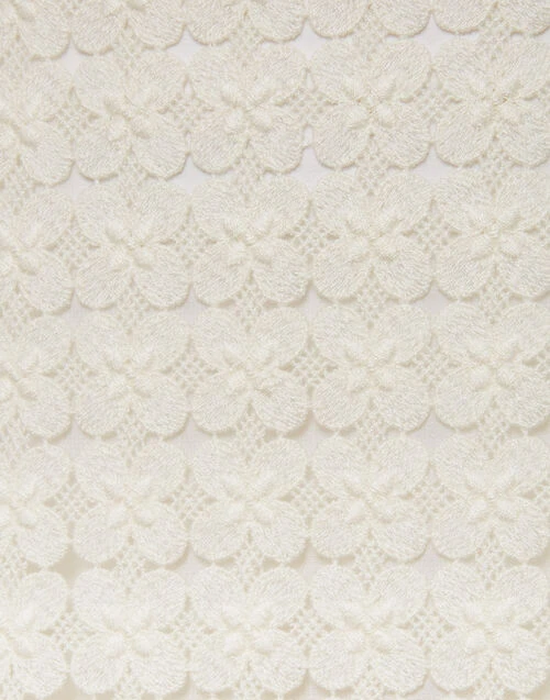 Pencil Skirt Clover White In Embroidered Cotton 6 Pencil Skirt Clover White In Embroidered Cotton - Image 6