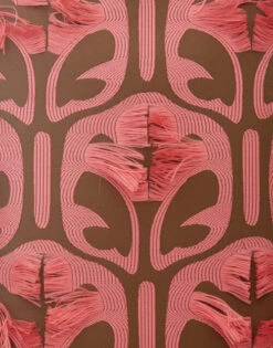 Pencil Skirt Grove Kaki/Pink In Jacquard -Fashion Clothing SKI0011JCQ043GRV03 PI01 6