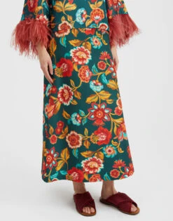 A-Long Skirt Hottie Emerald In Cady Wool -Fashion Clothing SKI0018CAD001HOT01 GR04 2