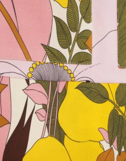 Mini Skirt Big Flower Rose In Heavy Cotton Stretch -Fashion Clothing SKI0027COT006BFL03 PI01 6