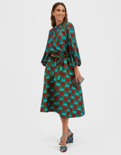 Sardegna Skirt Sfere Grandi Verde In Wool -Fashion Clothing SKI0043CAD001 SFE0015 2