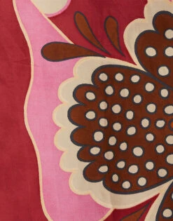 Sardegna Skirt Poppies Fuxia Placée In Popeline Cotton -Fashion Clothing SKI0044COT015 PPP0004 4