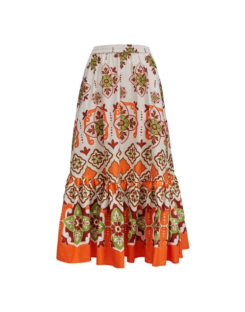 Sunset Skirt Partenope Placée In Summer Popeline 4 Sunset Skirt Partenope Placée In Summer Popeline - Image 4