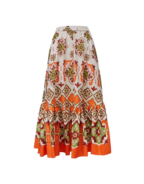 Sunset Skirt Partenope Placée In Summer Popeline 5 Sunset Skirt Partenope Placée In Summer Popeline - Image 5