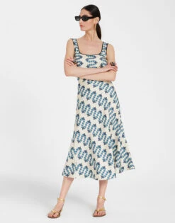 Lungomare Skirt Scirocco Ivory In Silk Twill -Fashion Clothing SKI0089SIL001SCI01 WH04 2