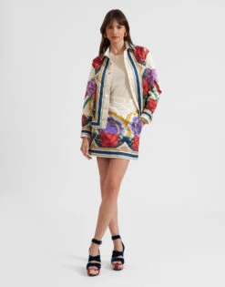 Edie Skirt Taormina Placée Ivory In Twill 8 Edie Skirt Taormina Placée Ivory In Twill -Fashion Clothing SKI0091POL002LRT01 WH04 2