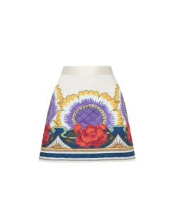 Edie Skirt Taormina Placée Ivory In Twill 9 Edie Skirt Taormina Placée Ivory In Twill -Fashion Clothing SKI0091POL002LRT01 WH04 4