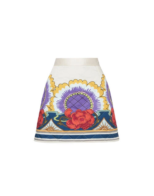 Edie Skirt Taormina Placée Ivory In Twill 4 Edie Skirt Taormina Placée Ivory In Twill - Image 4