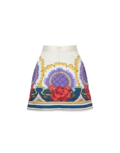 Edie Skirt Taormina Placée Ivory In Twill 10 Edie Skirt Taormina Placée Ivory In Twill -Fashion Clothing SKI0091POL002LRT01 WH04 5