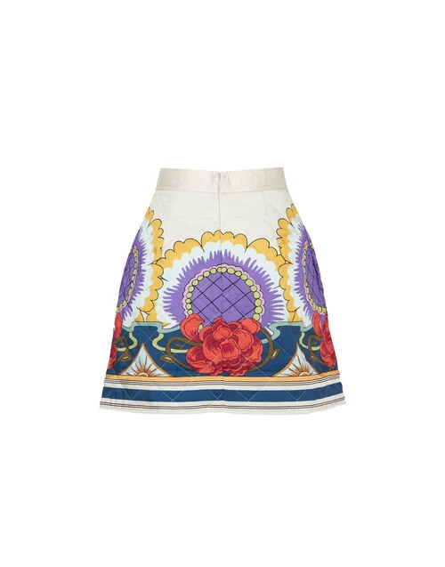 Edie Skirt Taormina Placée Ivory In Twill 5 Edie Skirt Taormina Placée Ivory In Twill - Image 5