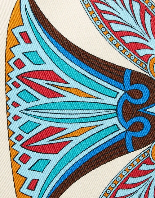 Foulard Mini Skirt Lotus Placée Ivory In Stretch Cotton 7 Foulard Mini Skirt Lotus Placée Ivory In Stretch Cotton - Image 7