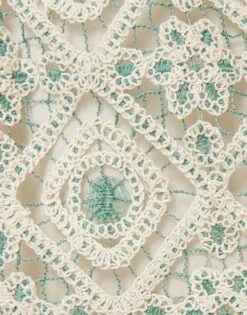 Drawstring Skirt Agua Cream In Macramé -Fashion Clothing SKI0098JCQ078AGU01 WH03 7