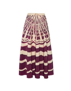Drawstring Skirt Fans Placée Purple In Faille 11 Drawstring Skirt Fans Placée Purple In Faille -Fashion Clothing SKI0106FAI002FAN03 PU01 4
