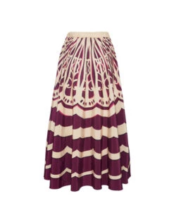 Drawstring Skirt Fans Placée Purple In Faille 12 Drawstring Skirt Fans Placée Purple In Faille -Fashion Clothing SKI0106FAI002FAN03 PU01 5