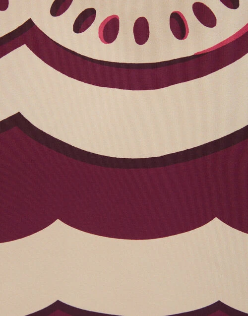 Drawstring Skirt Fans Placée Purple In Faille 7 Drawstring Skirt Fans Placée Purple In Faille - Image 7