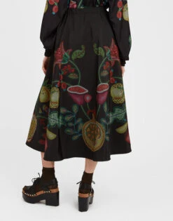 Drawstring Skirt Grenadilla Placée Black In Light Faille -Fashion Clothing SKI0106FAI002GRN01 BL01 2