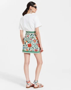 Baia Mini Skirt Dragonflower Mini Multicolor In Shot Cotton 10 Baia Mini Skirt Dragonflower Mini Multicolor In Shot Cotton -Fashion Clothing SKI0108COT005DRE02 MU01 3