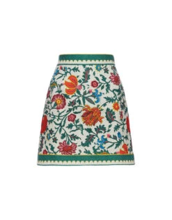 Baia Mini Skirt Dragonflower Mini Multicolor In Shot Cotton 11 Baia Mini Skirt Dragonflower Mini Multicolor In Shot Cotton -Fashion Clothing SKI0108COT005DRE02 MU01 7