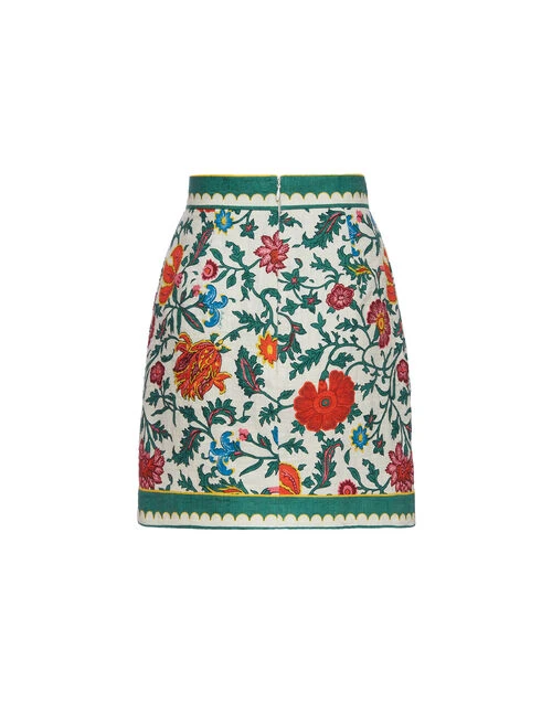 Baia Mini Skirt Dragonflower Mini Multicolor In Shot Cotton 6 Baia Mini Skirt Dragonflower Mini Multicolor In Shot Cotton - Image 6