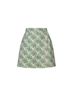 Baia Mini Skirt Fans Mint In Shot Cotton 13 Baia Mini Skirt Fans Mint In Shot Cotton -Fashion Clothing SKI0108COT005FAN01 GR11 5