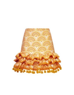 Pincho Mini Skirt Fans Gold In Jacquard 7 Pincho Mini Skirt Fans Gold In Jacquard -Fashion Clothing SKI0115JCQ072FAN02 YE05 4