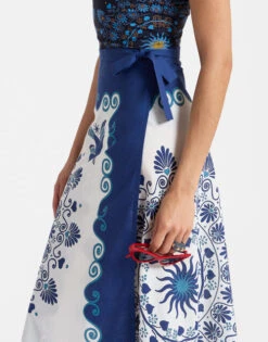 Flipper Skirt Olympus Placée Cream In Cotton Voile -Fashion Clothing SKI0122COT056OLY01 WH03 5