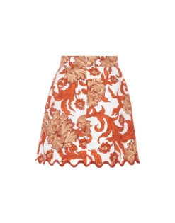 Baia Mini Skirt Reef White In Shot Cotton 14 Baia Mini Skirt Reef White In Shot Cotton -Fashion Clothing SKI0124COT005REE01 WH01 8