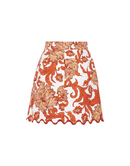 Baia Mini Skirt Reef White In Shot Cotton 7 Baia Mini Skirt Reef White In Shot Cotton - Image 7