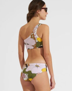 Goddess Bikini Top Big Flower Rose In Piquet Lycra -Fashion Clothing SWI0024LYC002BFL03 PI01 2