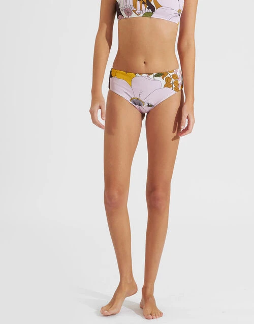 Boy Brief Big Flower Rose In Piquet Lycra