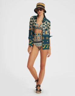 Giga Brief Casareale Small Placèe Cream In Lycra -Fashion Clothing SWI0031LYC001REA02 WH03 2