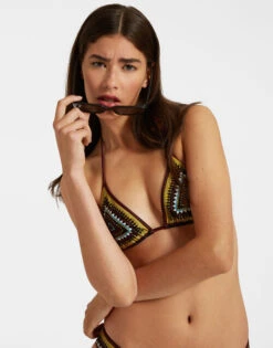 Bikini Top Doric Placée Black In Lycra