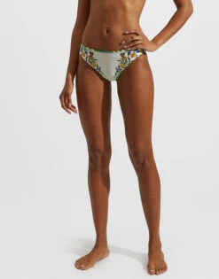 Bikini Bottom Borboni Placée Bianco In Lycra