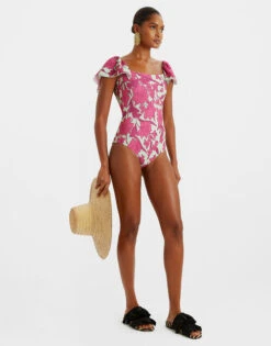 Scarlett Swimsuit Lilium Purple In Piquet Lycra -Fashion Clothing SWI0034LYC002LIL01 PU01 2