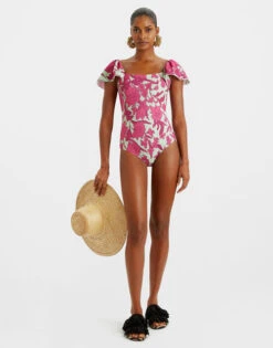 Scarlett Swimsuit Lilium Purple In Piquet Lycra -Fashion Clothing SWI0034LYC002LIL01 PU01 3